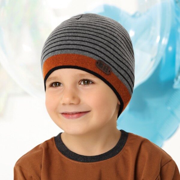Pletená jarná čiapka pre chlapca 1-298