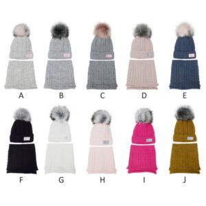 Dievčenská zimná čiapka s nákrčníkom 1-720