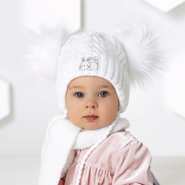 Dievčenská zimná čiapka a šál 2-792