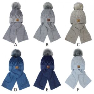 Chlapčenská zimná čiapka a šál 2-836