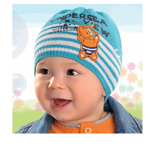 Pletená prechodná čiapka pre chlapca 216