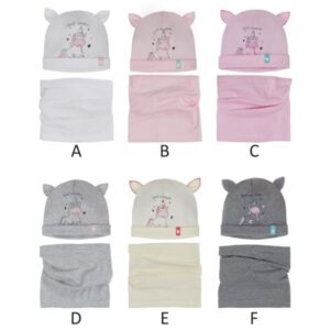 Dievčenská čiapka s nákrčníkom 3-176