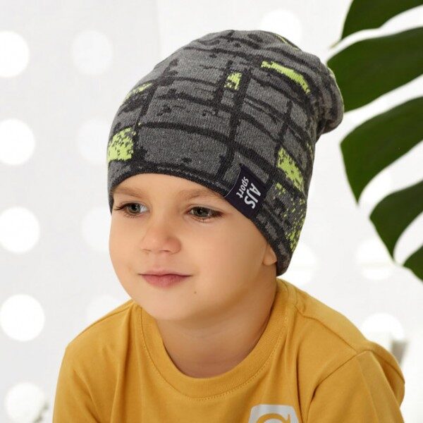 Pletená prechodná čiapka pre chlapca 4-277
