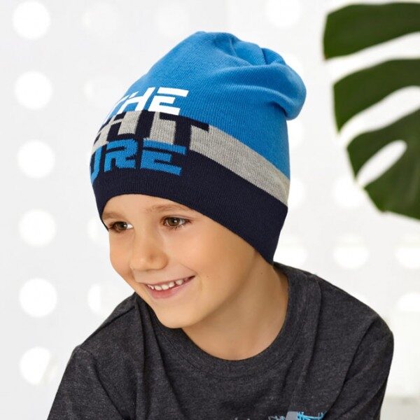 Pletená prechodná čiapka pre chlapca 4-278