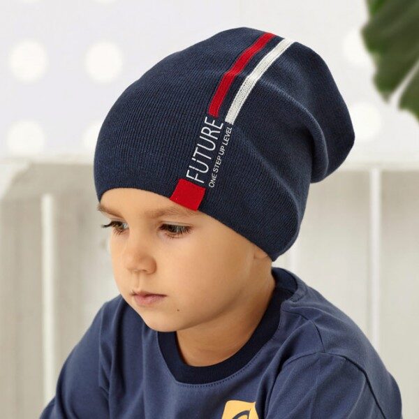 Pletená prechodná čiapka pre chlapca 4-280