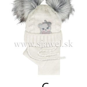 Dievčenská zimná čiapka a šál 3-773