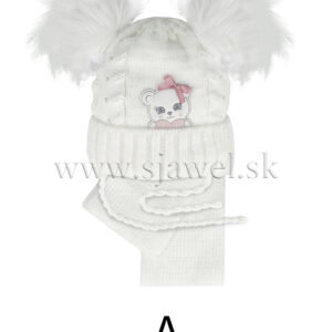 Dievčenská zimná čiapka a šál 3-773