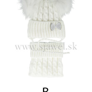 Dievčenská zimná čiapka a šál 3-778