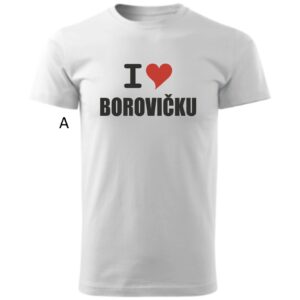 Vtipné pánske tričko-I love borovičku-12014