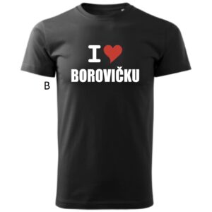 Vtipné pánske tričko-I love borovičku-12014