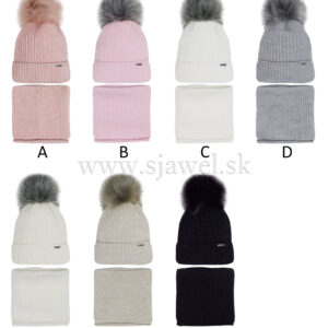 Dámska zimná čiapka s nákrčníkom 546